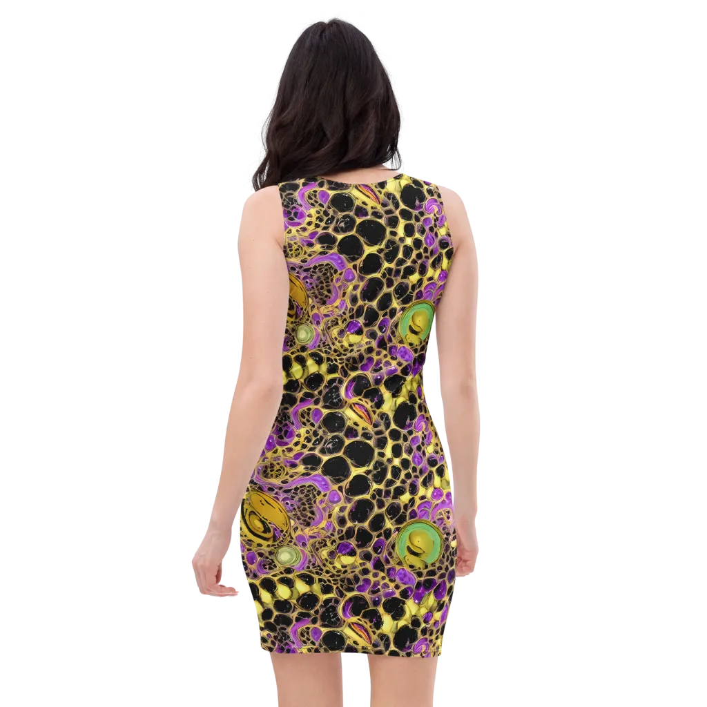Molten Amethyst on Bodycon Dress — Back