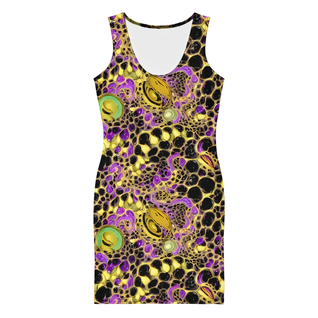 Molten Amethyst on Bodycon Dress — Front