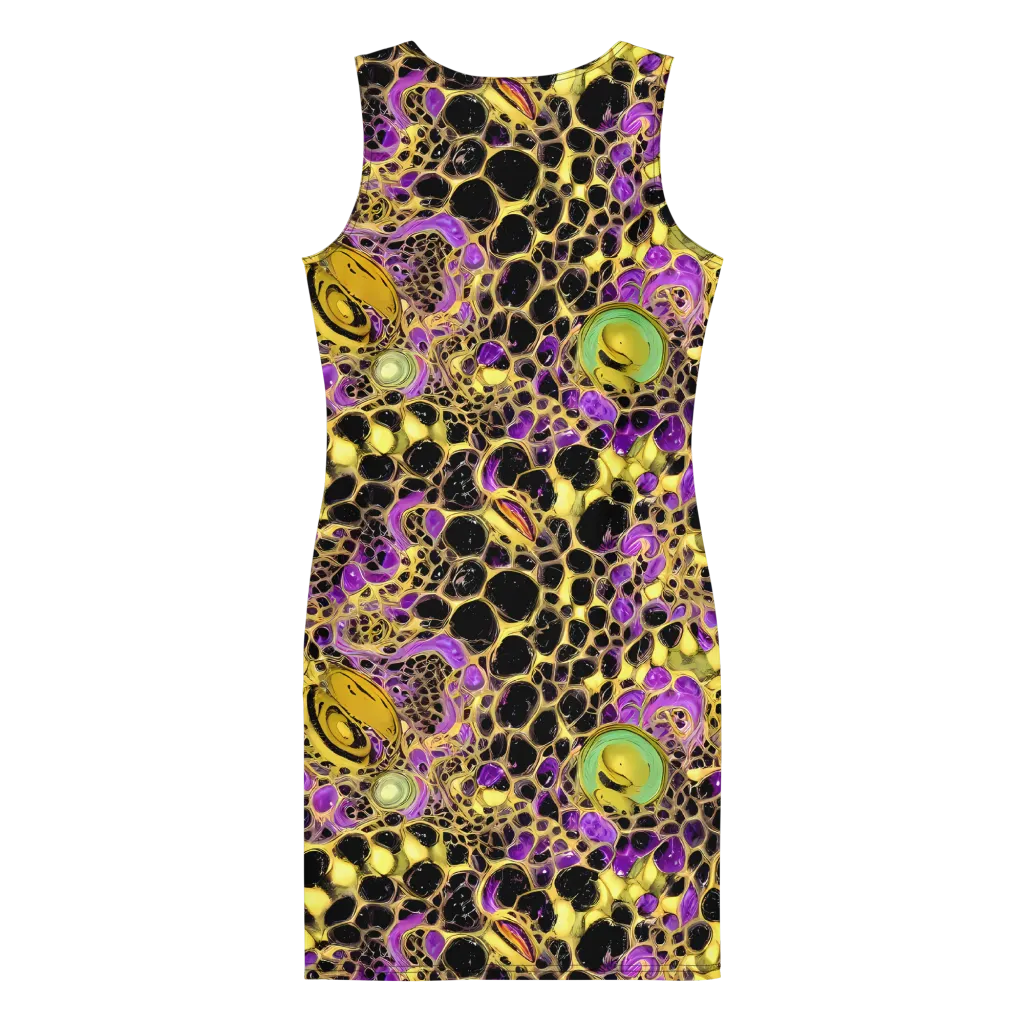 Molten Amethyst on Bodycon Dress — Back