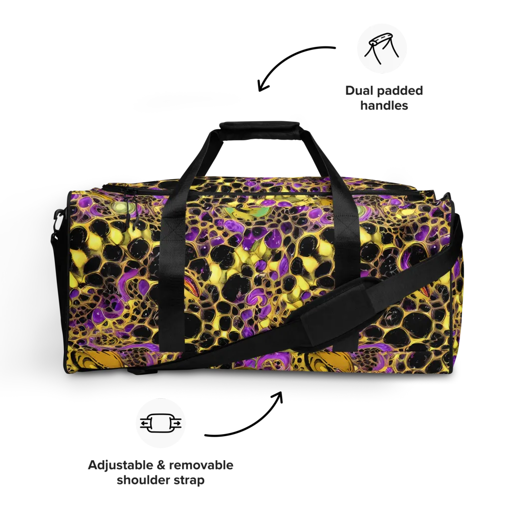 Molten Amethyst on Duffle Bag — Front