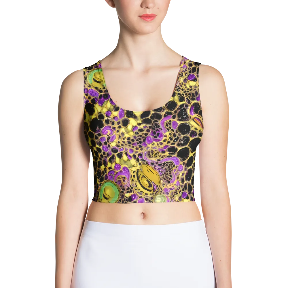 Molten Amethyst on Crop Top — Front