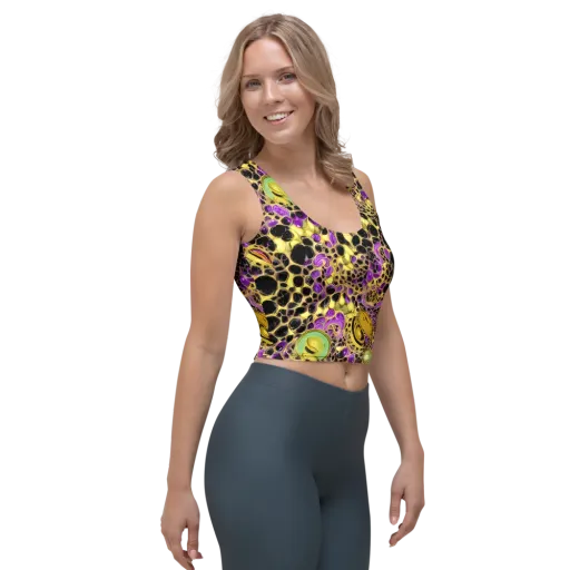 Molten Amethyst on a Crop Top
