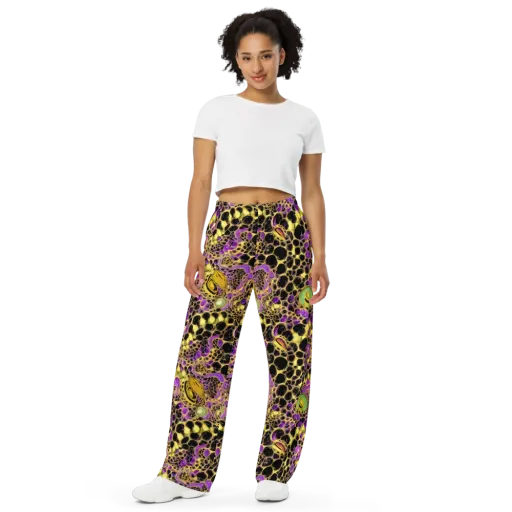 Molten Amethyst on a Wide-Leg Pants