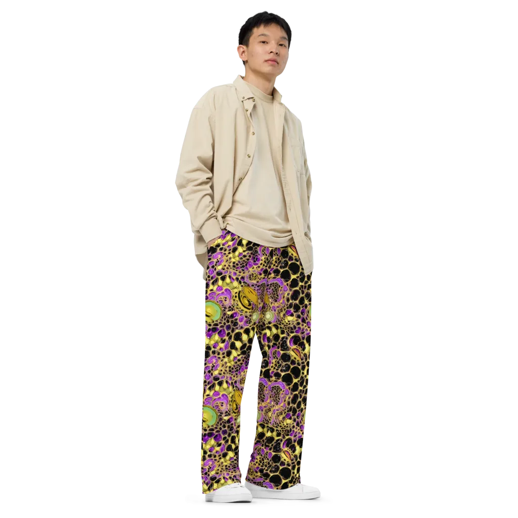 Molten Amethyst on Wide-Leg Pants — Right Front