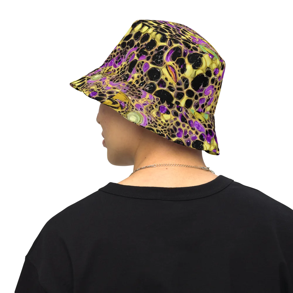 Molten Amethyst on Reversible Bucket Hat — Back Inside