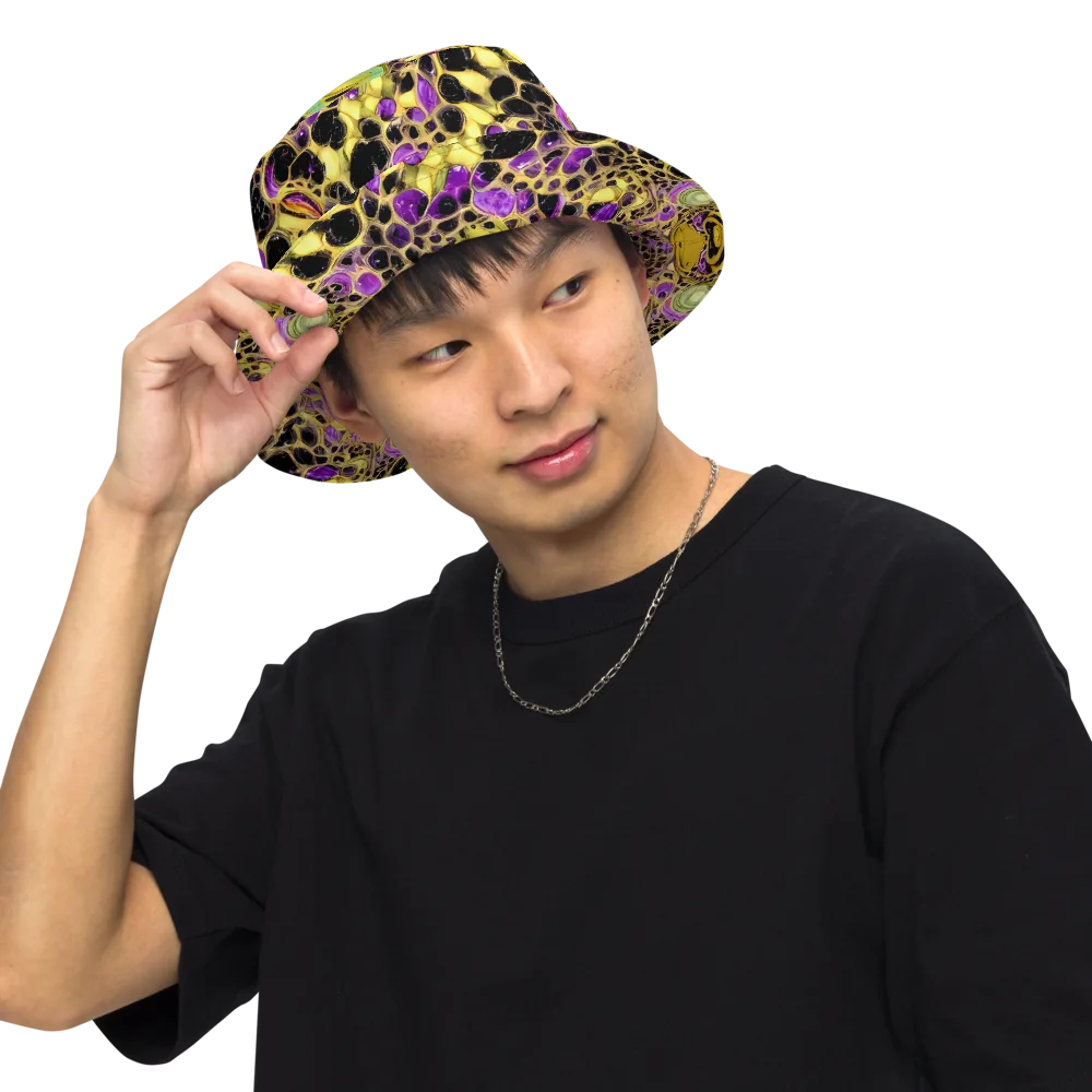 Molten Amethyst on Reversible Bucket Hat — Front Inside