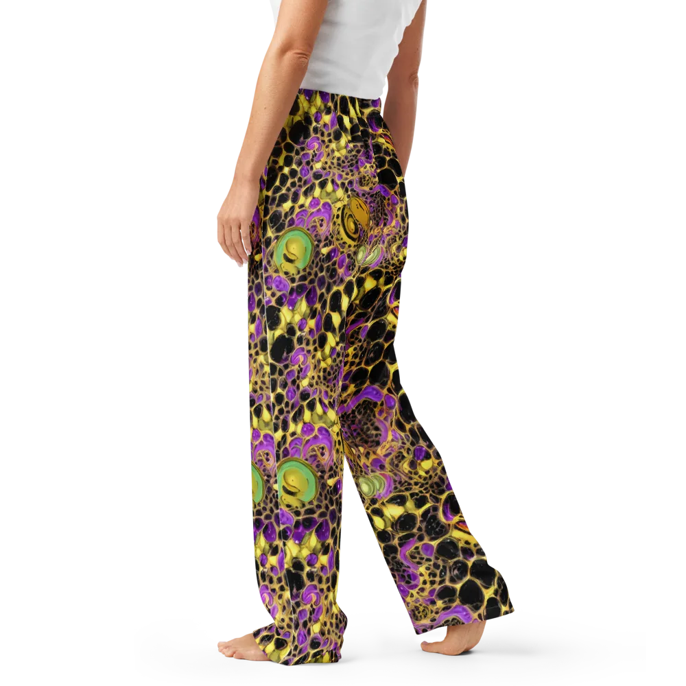 Molten Amethyst on Women's Pajama Pants — Left