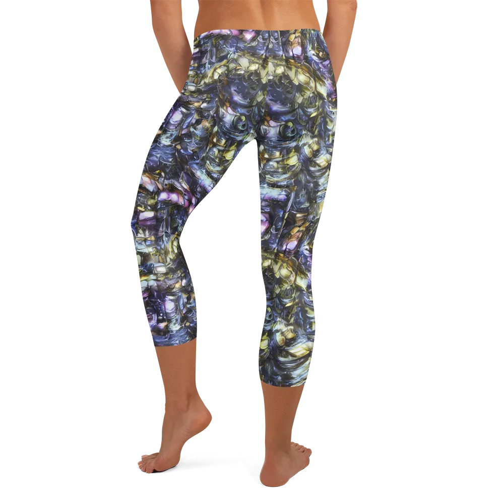 Indigo Alchemy on Capri Leggings — Back