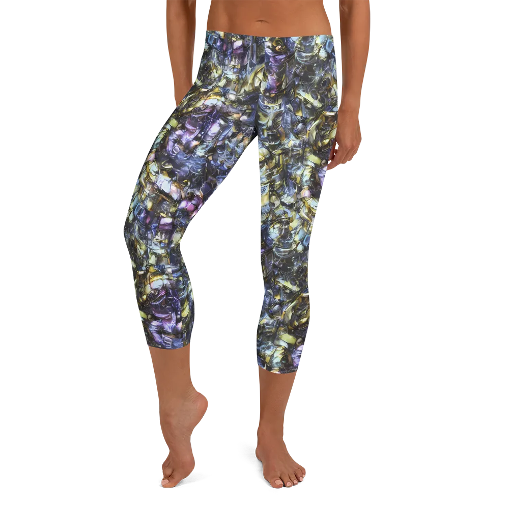 Indigo Alchemy on Capri Leggings — Front