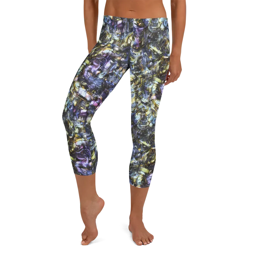 Indigo Alchemy on Capri Leggings — Front