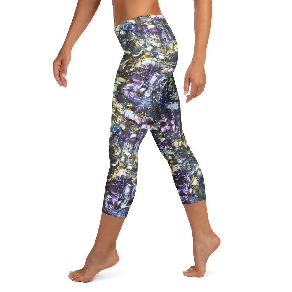 Indigo Alchemy on Capri Leggings — Left