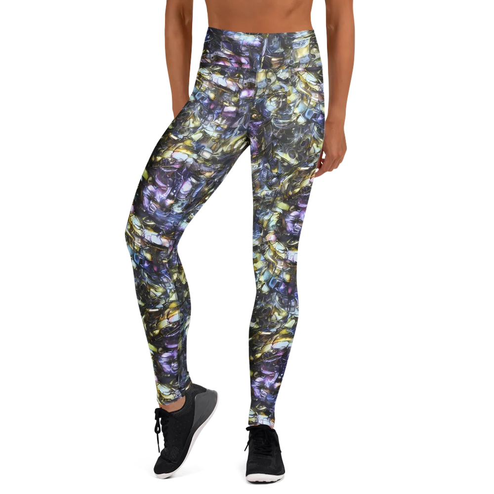 Indigo Alchemy on Yoga Leggings — Front