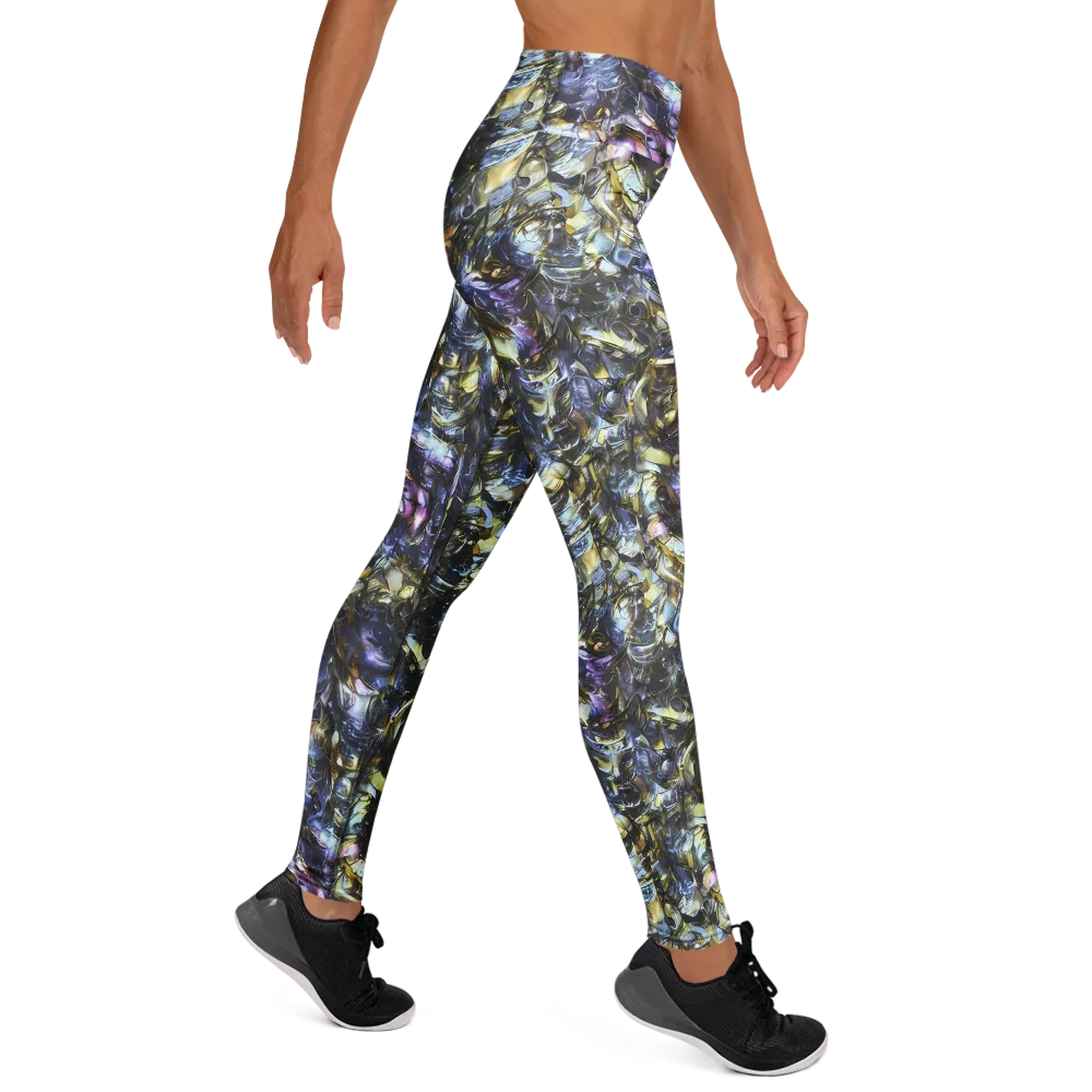 Indigo Alchemy on Yoga Leggings — Right