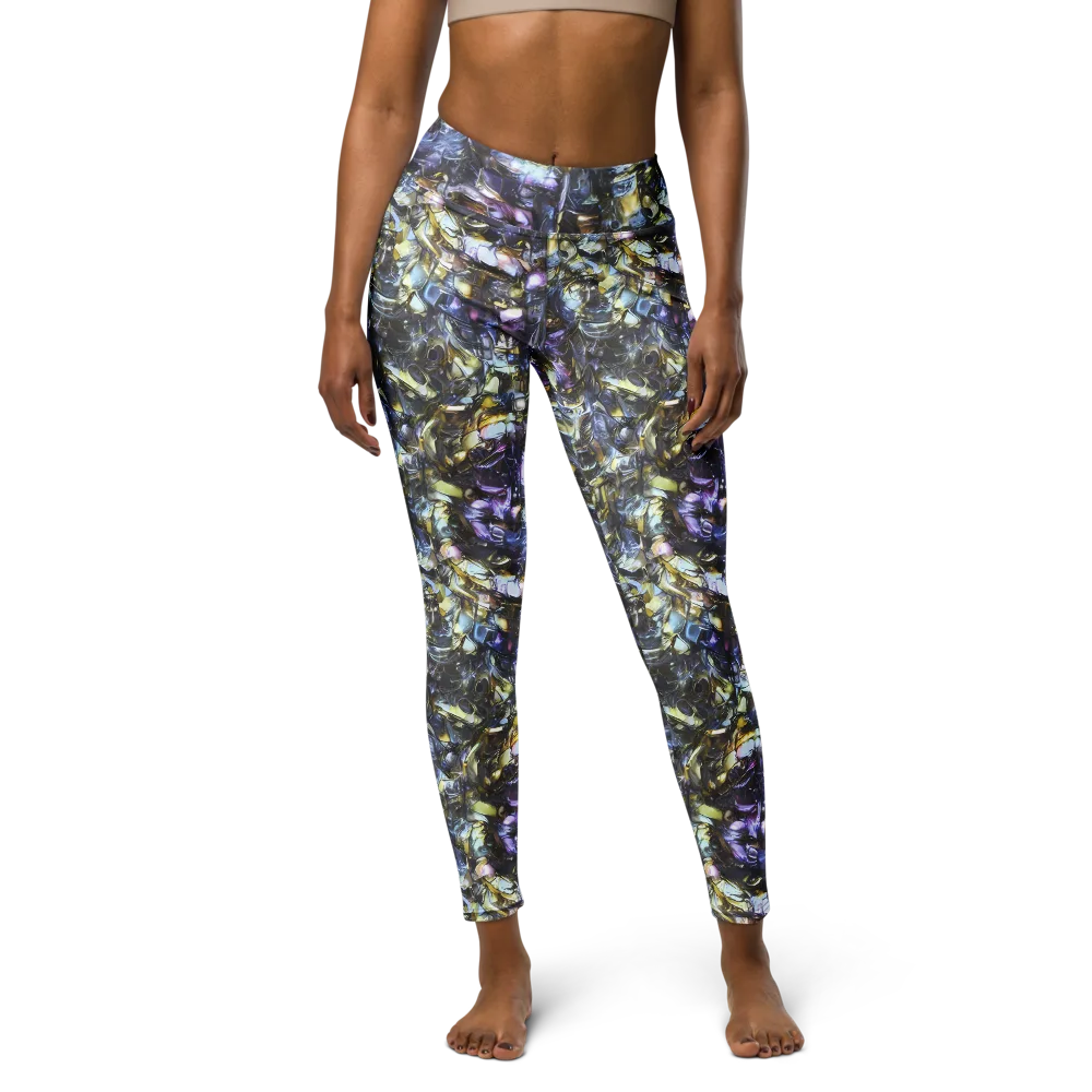 Indigo Alchemy on Yoga Leggings — Front