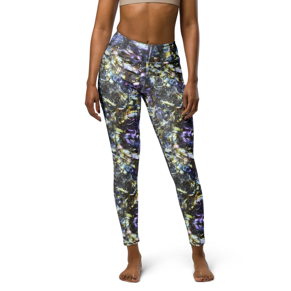 Indigo Alchemy on Yoga Leggings — Front