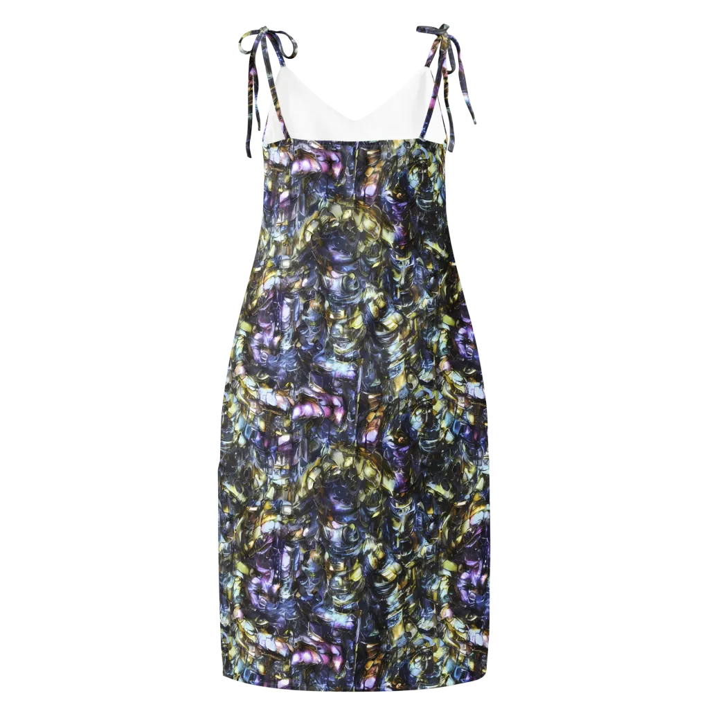Indigo Alchemy on Slip Dress — Back