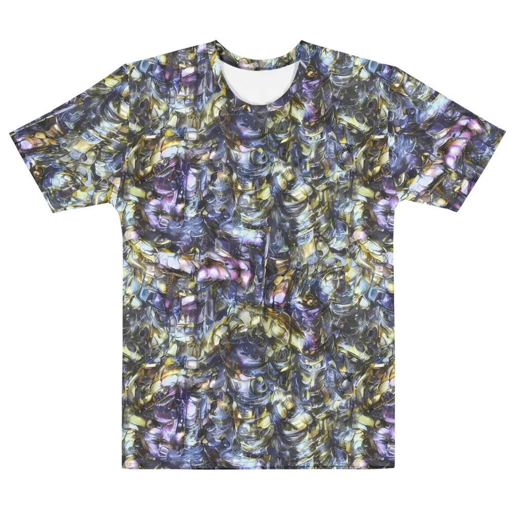 Indigo Alchemy on Men's Cotton Crew Neck T-Shirt — Front