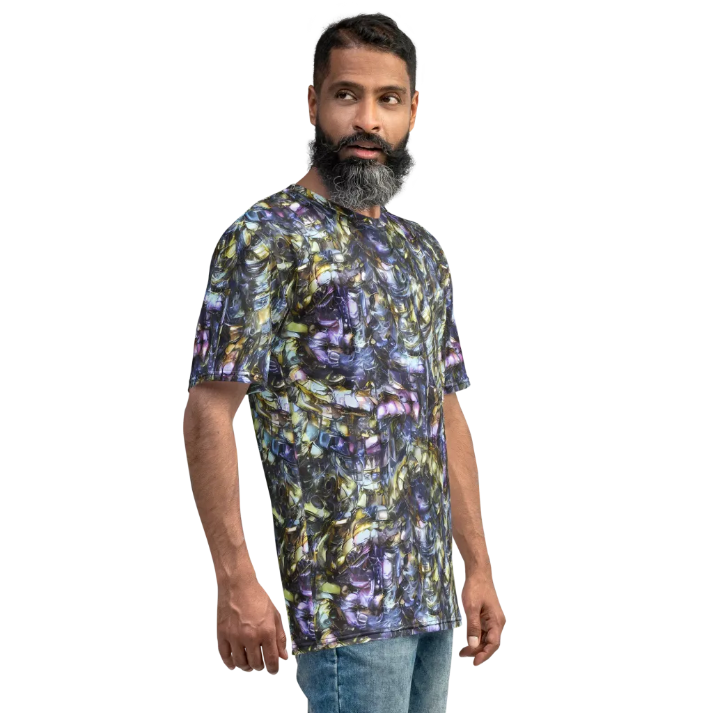 Indigo Alchemy on Men's Crew Neck T-Shirt — Right