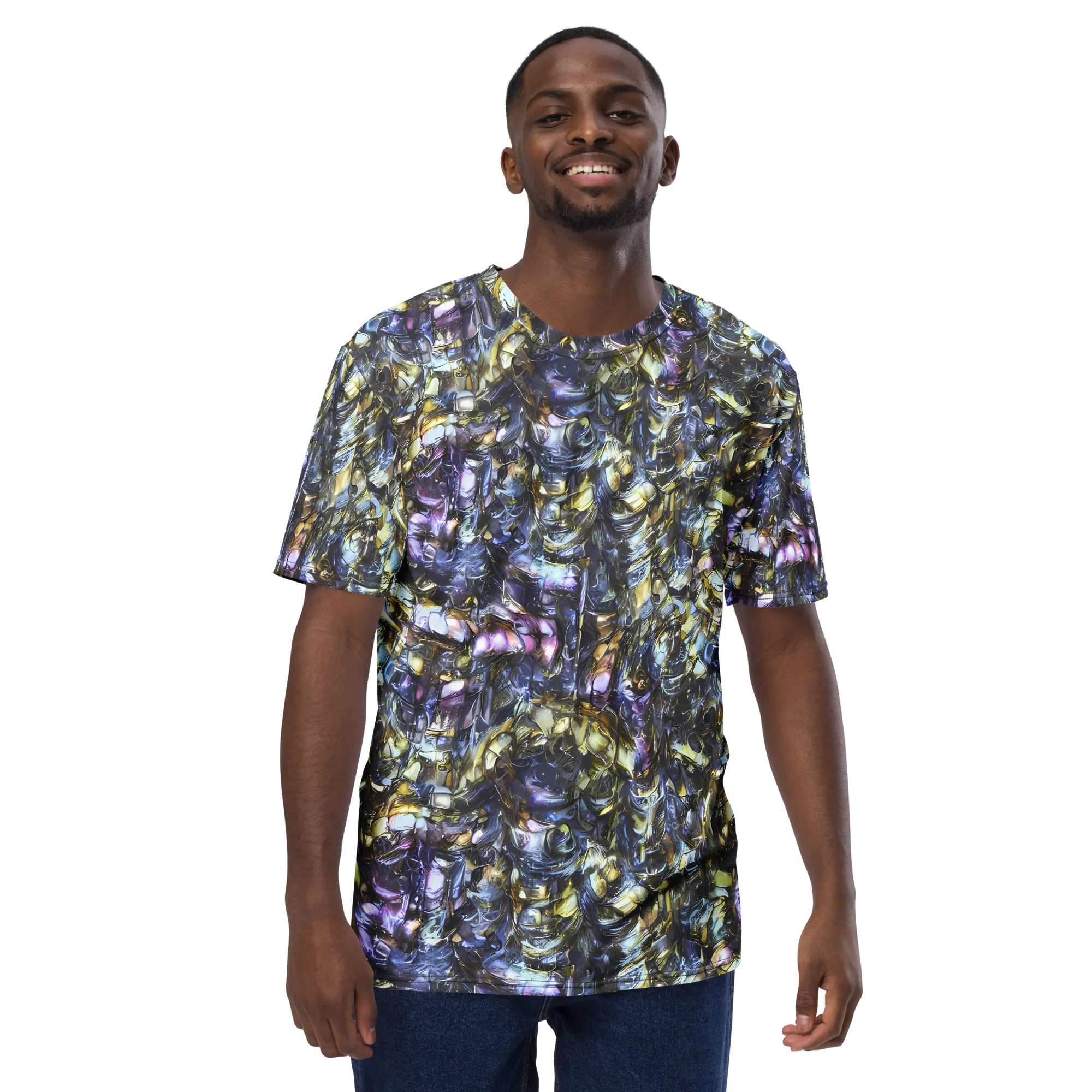 Indigo Alchemy on Men's Crew Neck T-Shirt — Front