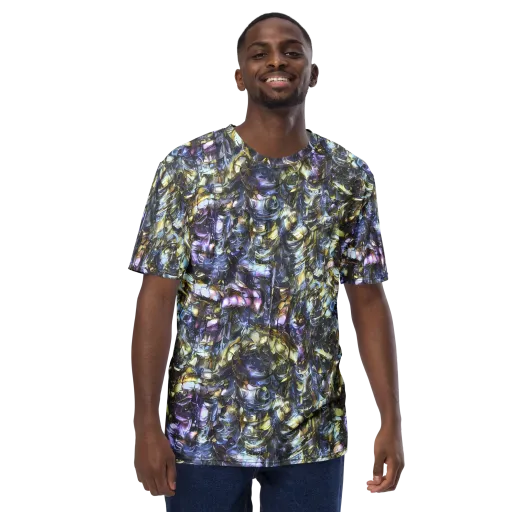 Indigo Alchemy on a Men's Crew Neck T-Shirt