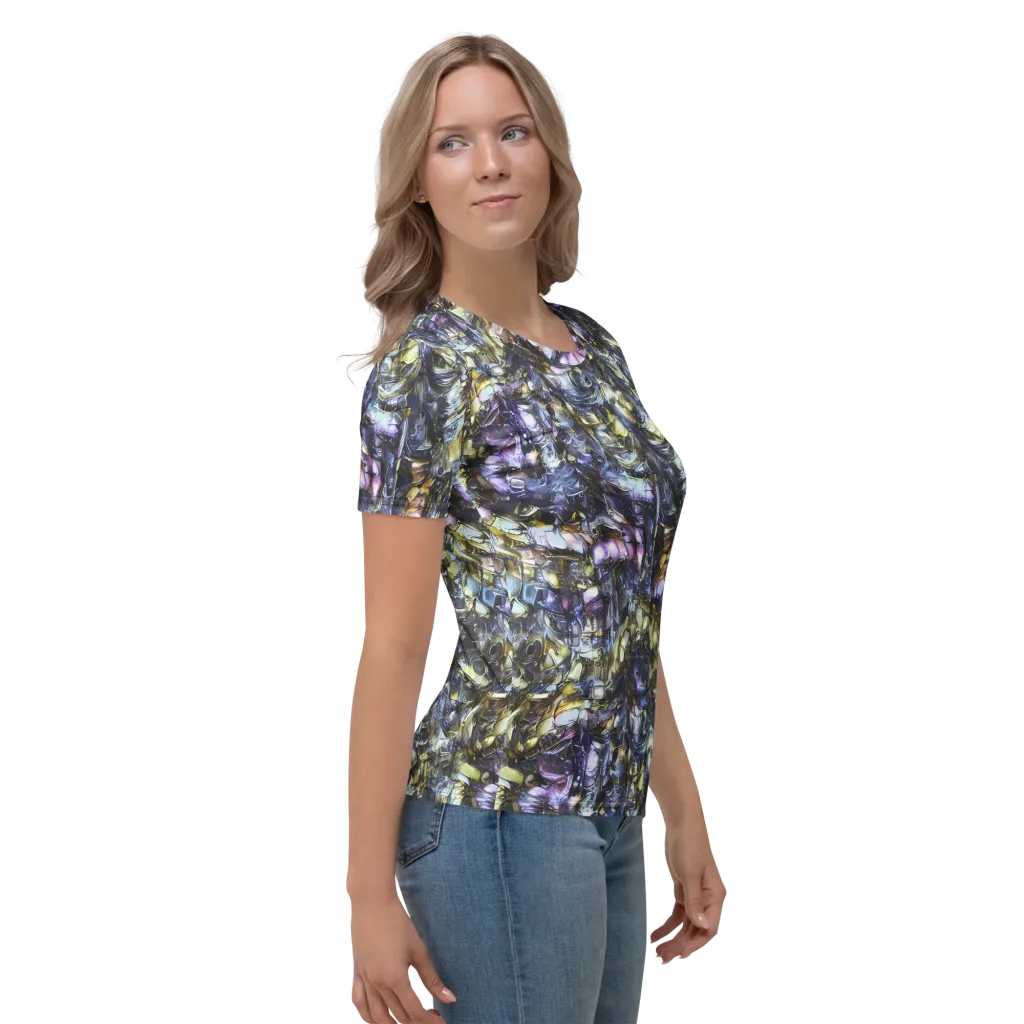 Indigo Alchemy on Women's Crew Neck T-Shirt — Right