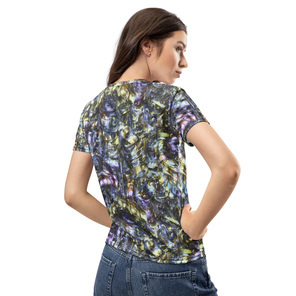Indigo Alchemy on Women's Crew Neck T-Shirt — Back