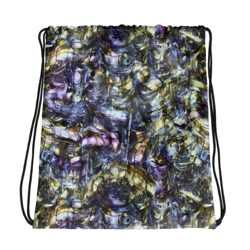 Indigo Alchemy on a Drawstring Bag