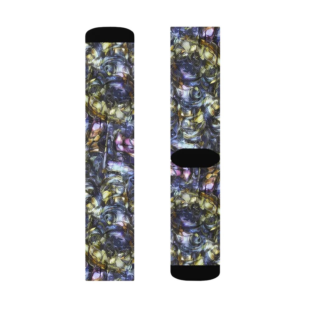 Indigo Alchemy on Socks — Left Sock