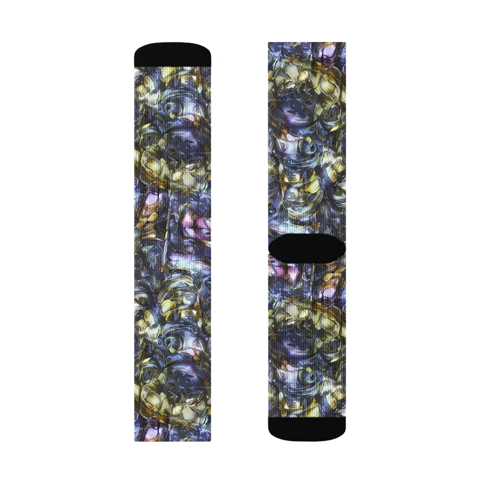 Indigo Alchemy on Socks — Right Sock