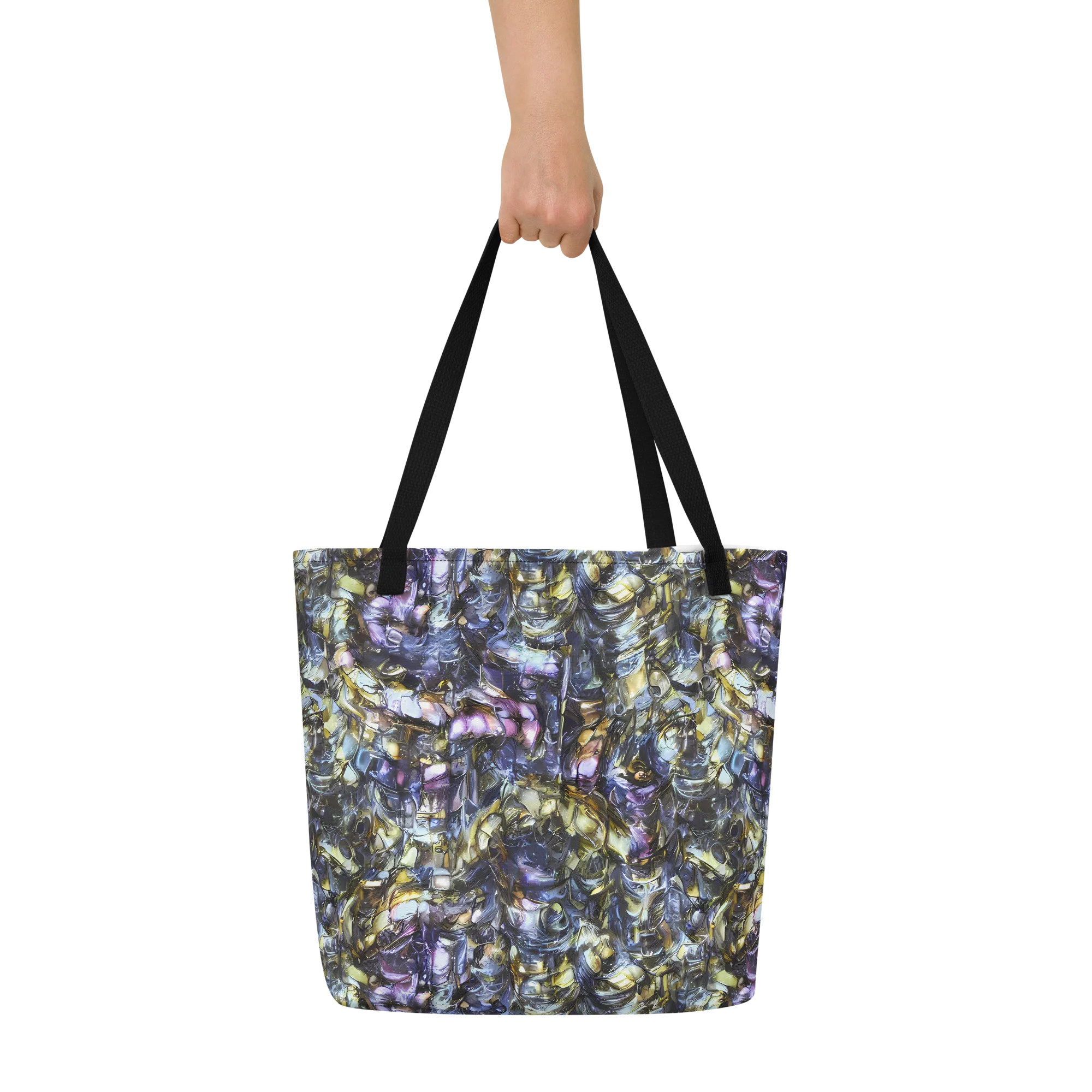 Indigo Alchemy on Large Tote Bag W/ Pocket — Front