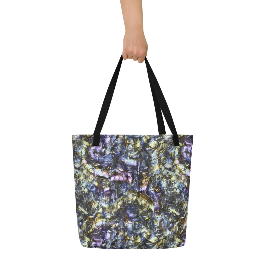 Indigo Alchemy on Large Tote Bag W/ Pocket — Front