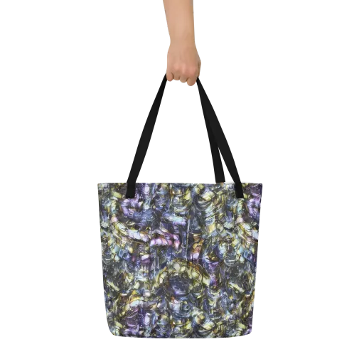 Indigo Alchemy on a Large Tote Bag W/ Pocket