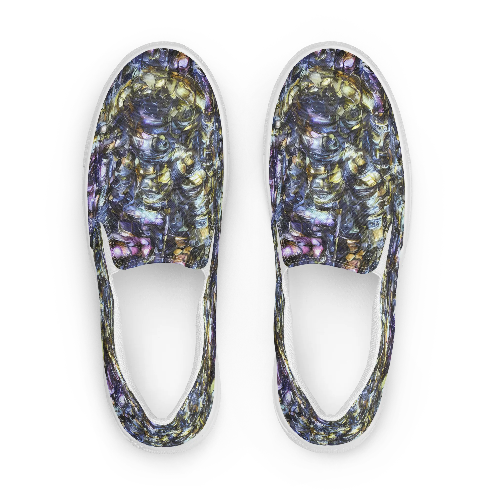 Indigo Alchemy on Women's Slip-On Canvas Shoes — Front