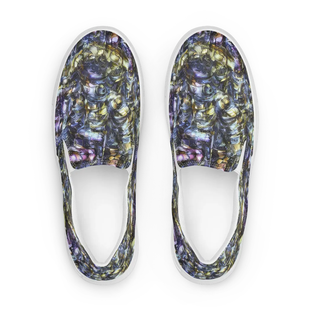 Indigo Alchemy on Women's Slip-On Canvas Shoes — Front