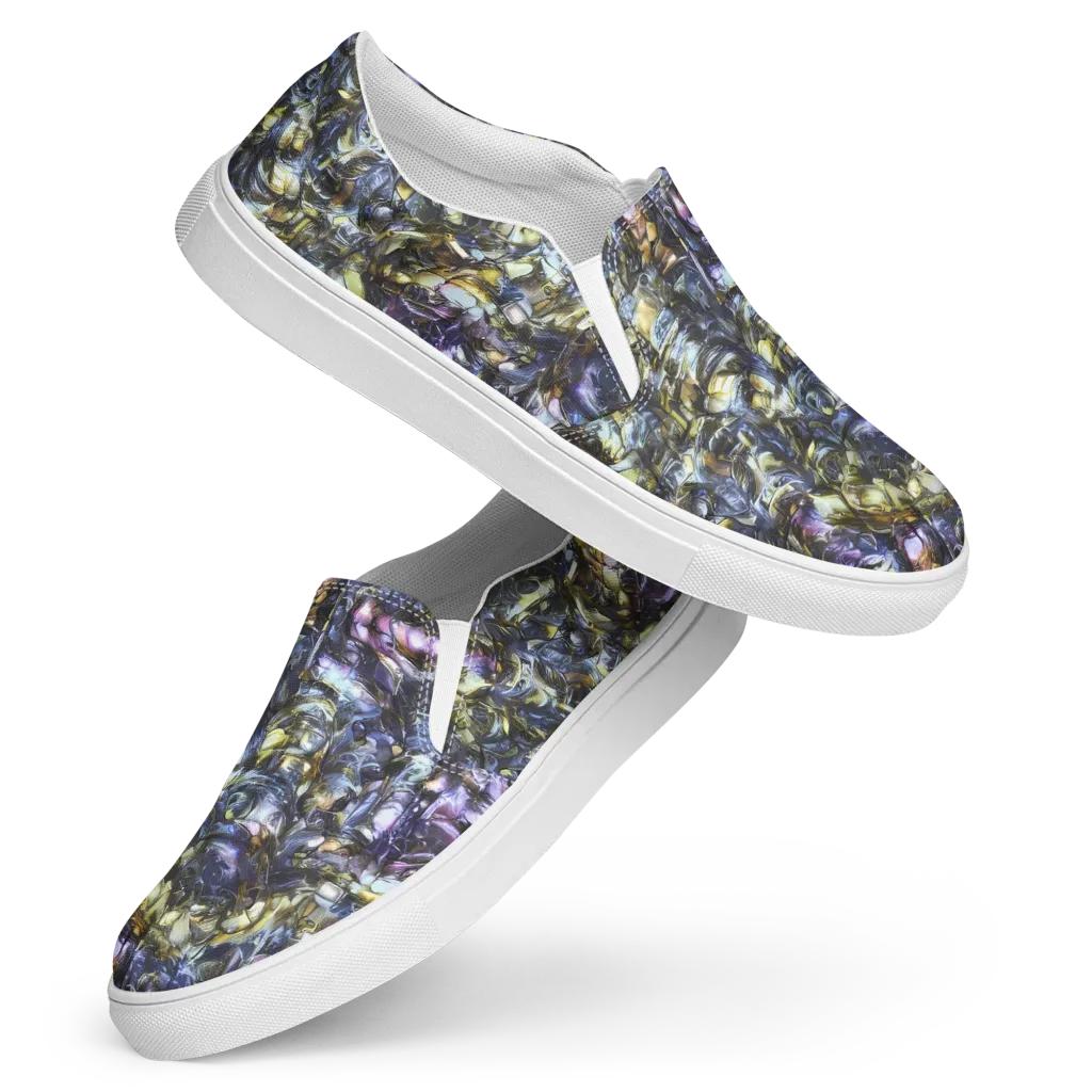 Indigo Alchemy on Women's Slip-On Canvas Shoes — Front