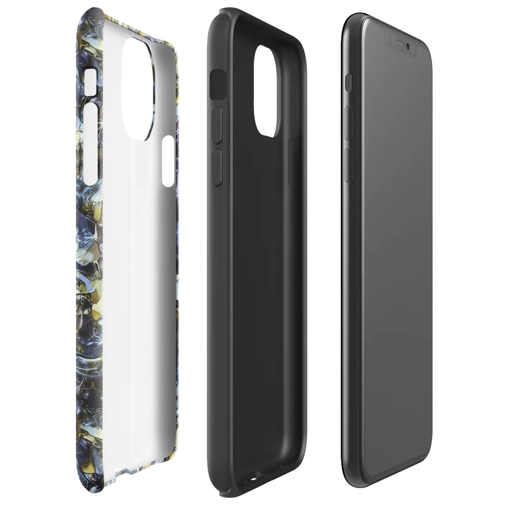 Indigo Alchemy on Tough Case for iPhone® — Right