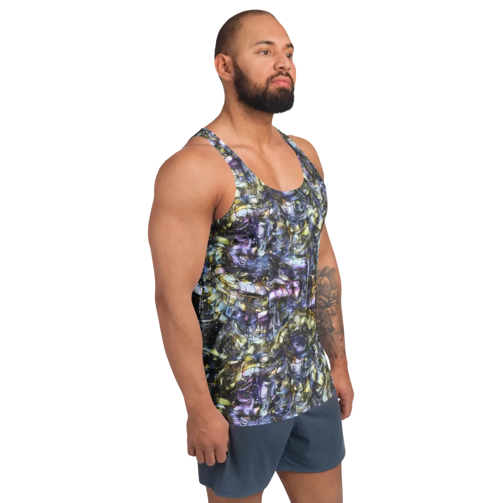 Indigo Alchemy on Men's Tank Top — Right Front