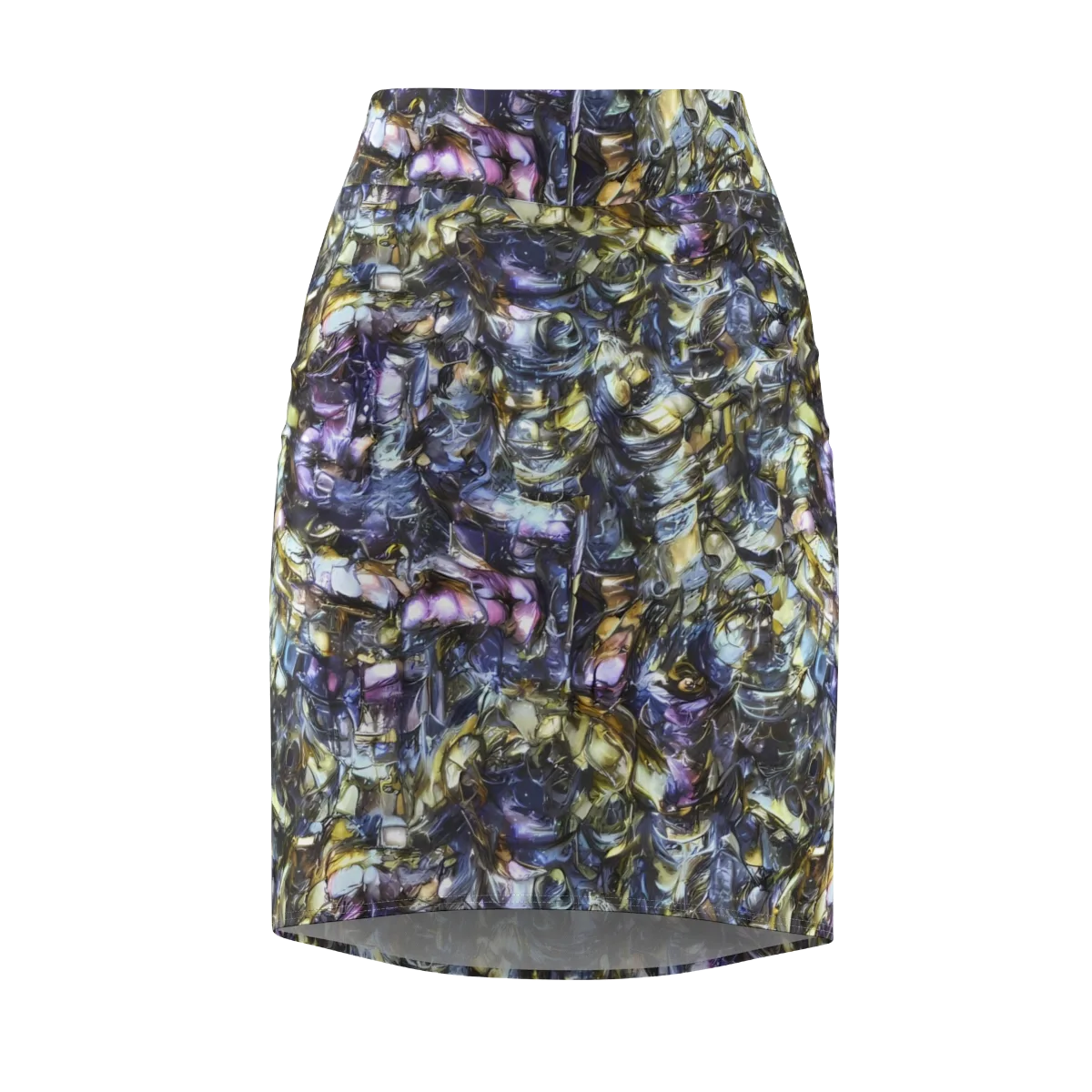 Indigo Alchemy on Pencil Skirt — Front