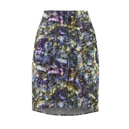 Indigo Alchemy on a Pencil Skirt