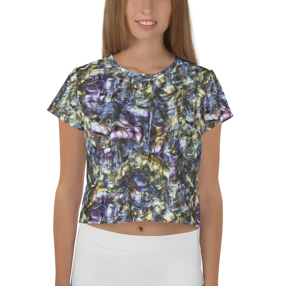 Indigo Alchemy on Crop Tee — Front