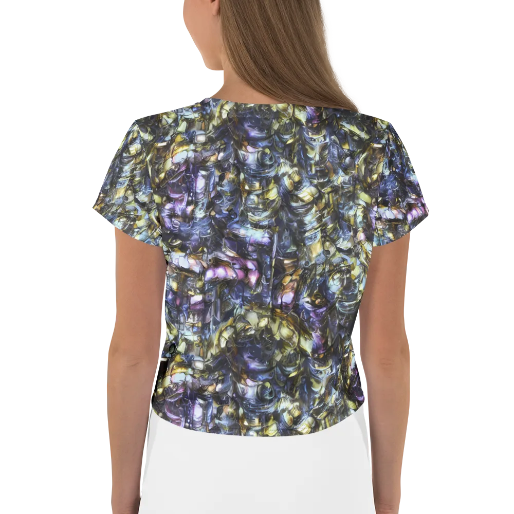 Indigo Alchemy on Crop Tee — Back