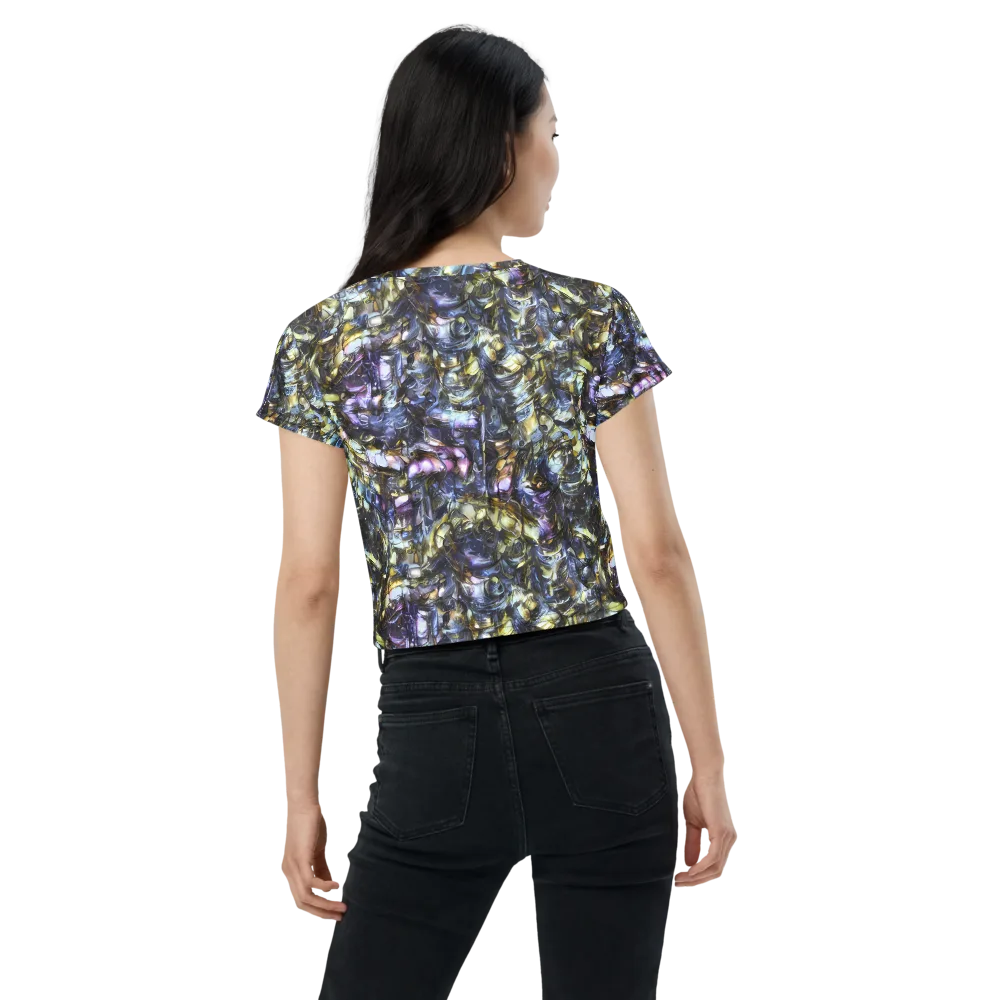 Indigo Alchemy on Crop Tee — Back