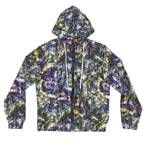Indigo Alchemy on a Women's Full-Zip Hoodie