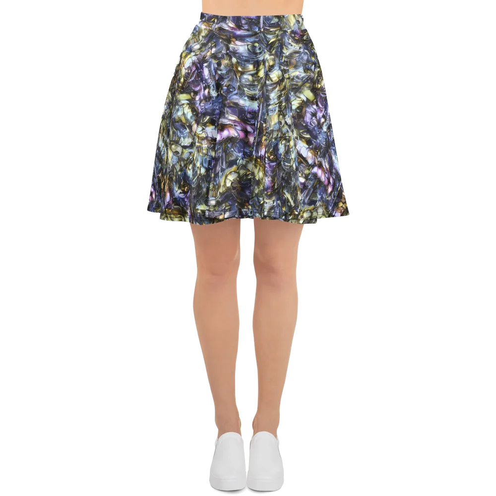 Indigo Alchemy on Skater Skirt — Front