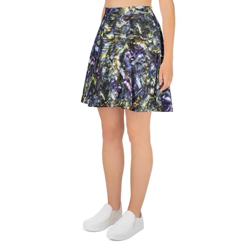 Indigo Alchemy on Skater Skirt — Left