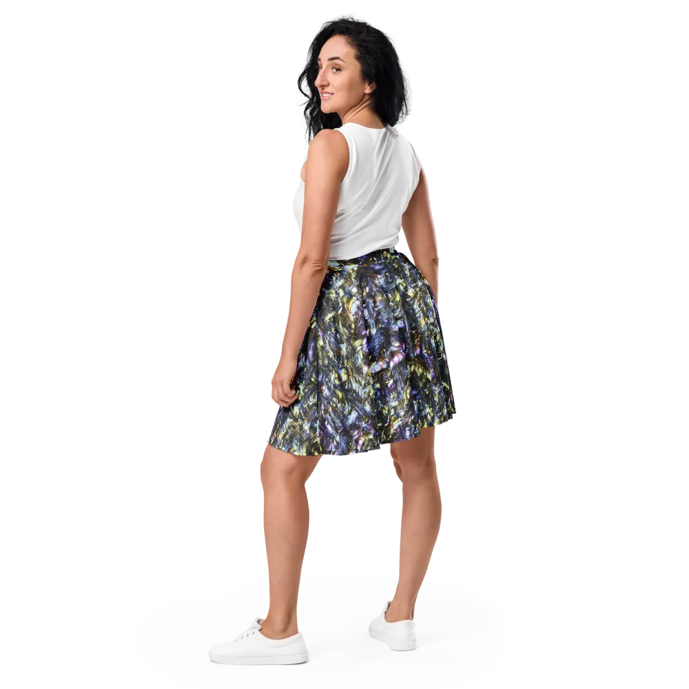 Indigo Alchemy on Skater Skirt — Back