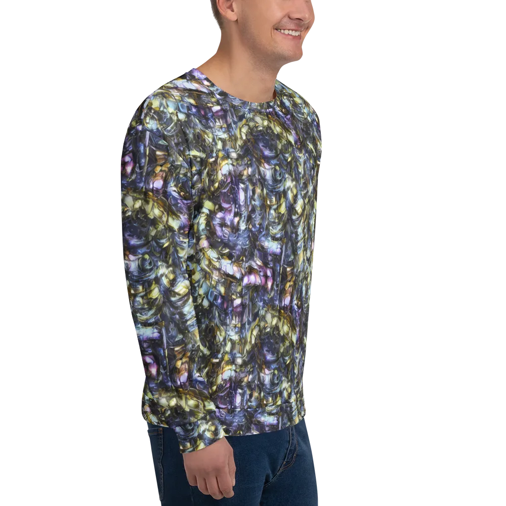 Indigo Alchemy on Sweatshirt — Right Front