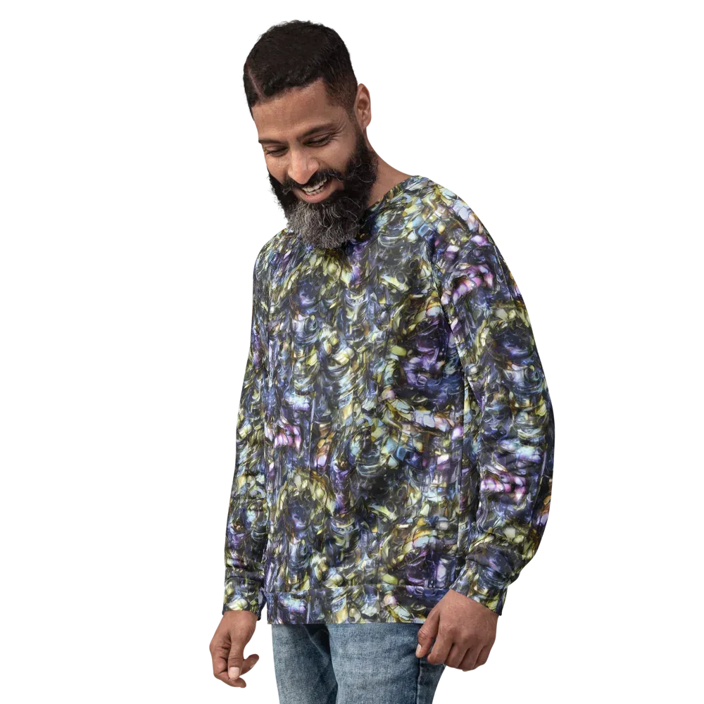 Indigo Alchemy on Sweatshirt — Left Front