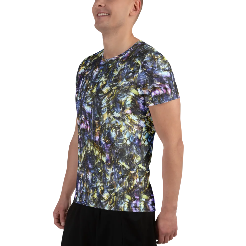 Indigo Alchemy on Men's Athletic T-Shirt — Left