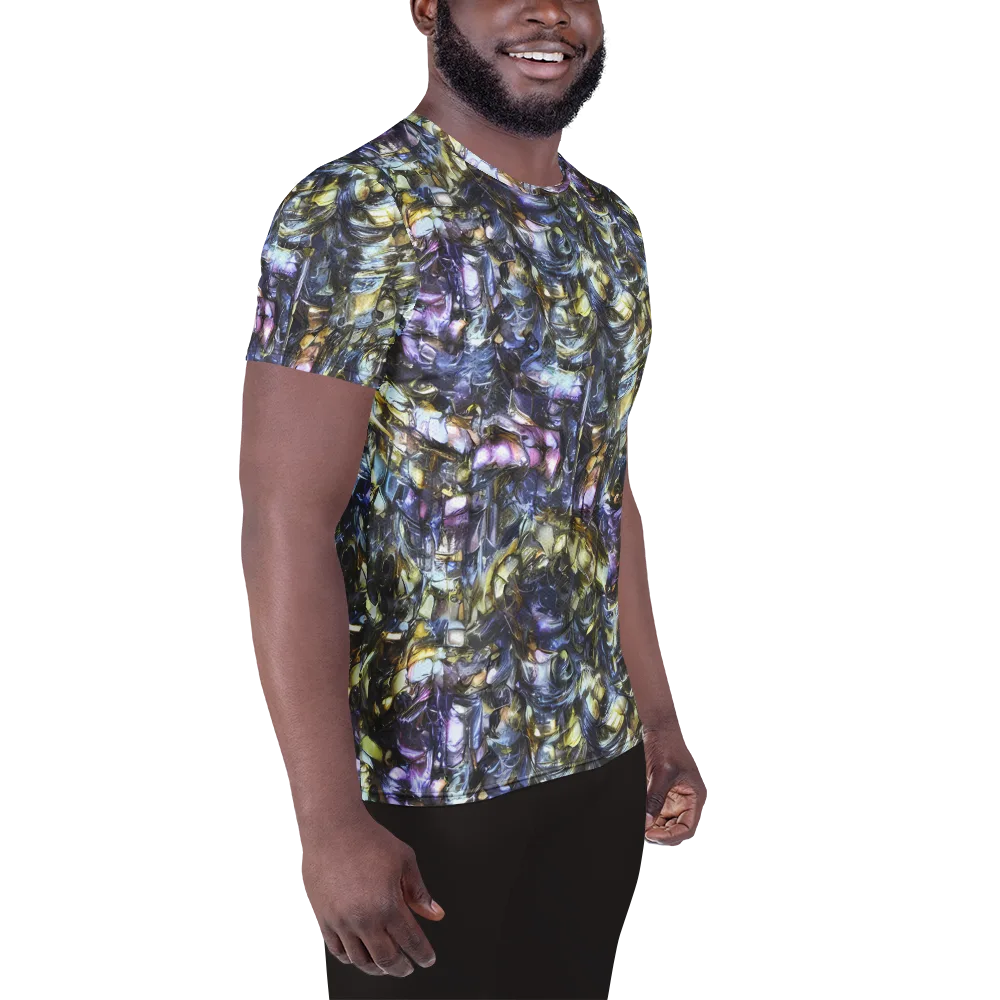 Indigo Alchemy on Men's Athletic T-Shirt — Right